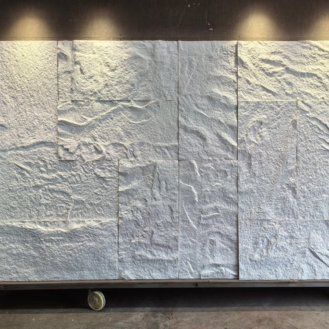 WOODFLEX FLEXIBLE PU STONE PANEL - STONE SKIN White - 1200 x 600mm - innovatec.com.au