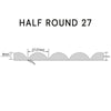 WOODFLEX FLEXIBLE PRIME HALF ROUND 27MM - 2700 X 600 X 9