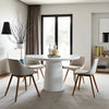 ROCCO Dining Table 100cm - White Concrete