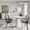 ROCCO Dining Table 80cm - White Concrete