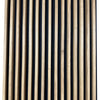 WOODFLEX Flexible Outdoor Hard Wood Batten Pool Fence Cladding - Oak & Black - 2400mm x 600mm