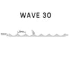 WOODFLEX WHITE PRIMED FLEXIBLE - WAVE 30 - 2700mm x 600mm