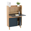 BARTON Study Desk 71cm - Blue & Natural