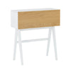 VALEN Study Desk 96cm - White & Oak
