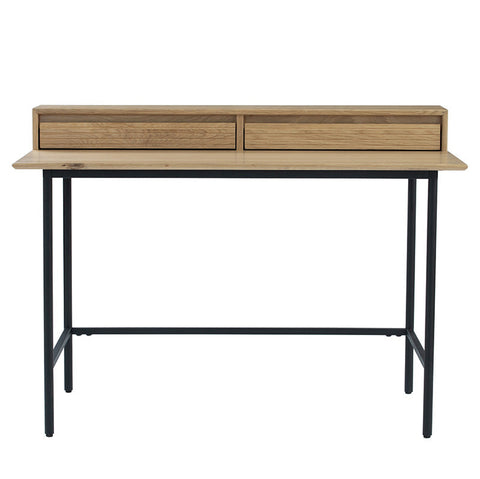 DOVER Study Desk 120cm - Natural & Black - innovatec.com.au