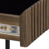 HAMILTON Study Desk Solid Acacia Wood 140cm - Toffee