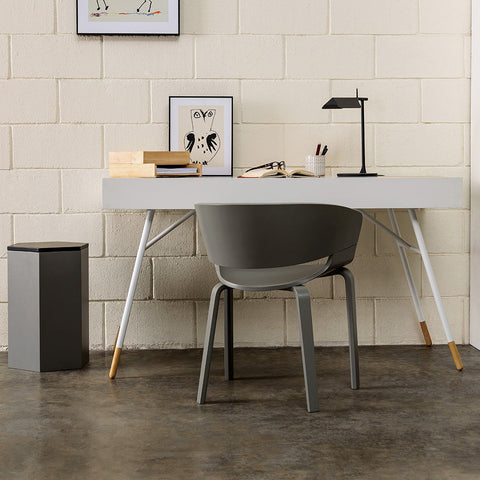 MORSE  Study Desk 140cm -  White & Oak - innovatec.com.au