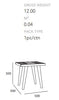 SIVAN Side Table 50x50cm Acacia Solid Wood - Brown
