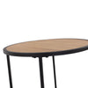 BRADFORD Side Table 45cm - Natural & Black
