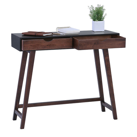 ARSENIO Console Table 90cm - Walnut & Black - innovatec.com.au