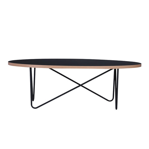 NARESH Coffee Table - Oval - Black - innovatec.com.au