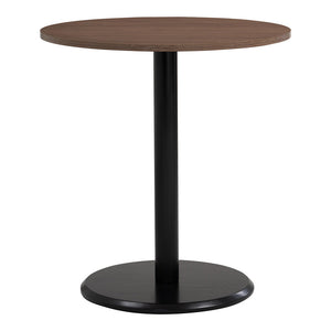 RUNDA Round Dining Table 70cm - Walnut & Black