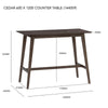 CEDAR Bar Table 120cm - Walnut