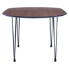 Omeo Dining Table 1.7M - Walnut/Blk