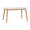 WERNER Extendable Dining Table 150cm-195cm - Natural & White