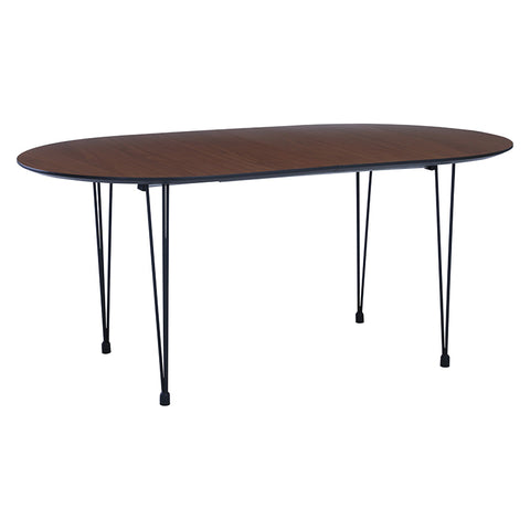 Omeo Dining Table 1.7M - Walnut/Blk