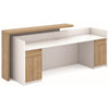 ZIVA Reception Desk 2.4M with Left Panel - White