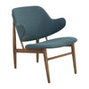 VERONIC Lounge Chair - Cocoa & Nile Green
