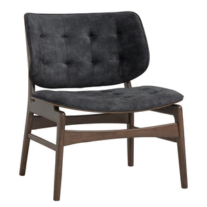 HEATH Lounge Chair - Walnut & Charcoal