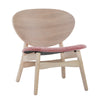 POLARA Lounge Chair - Oak & Salmon
