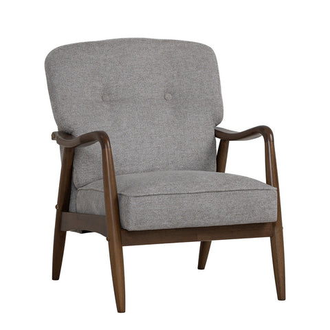 FIGARO Lounge Chair - Walnut & Grey