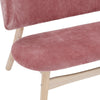POLARA 2 Seater Lounge Chair - Oak & Salmon