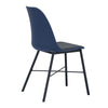 LAXMI Dining Chair - Midnight Blue & Black