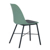 LAXMI Dining Chair - Dusty Green & Black