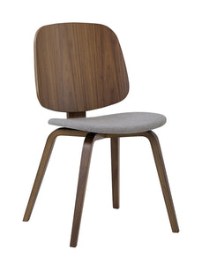 AVARIE Dining Chair -  Grey & Walnut