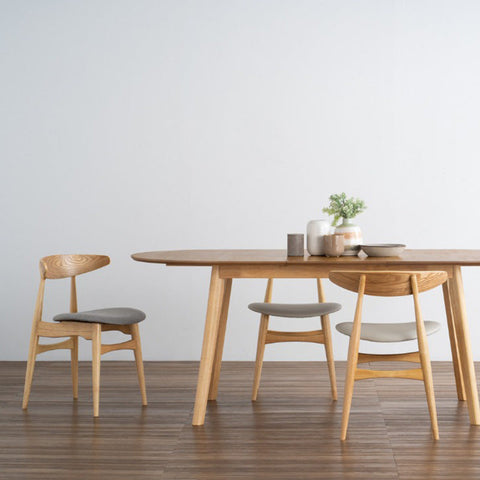 Tricia Dining Chair - Oak & Grey - innovatec.com.au