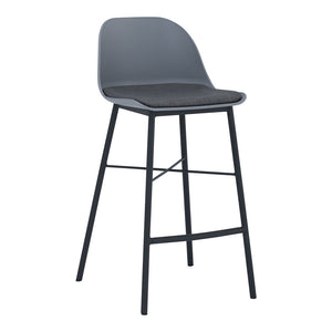 LAXMI Counter Stool - Grey & Black