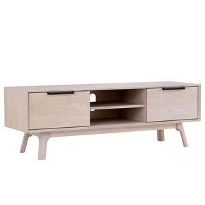 NEATH Entertainment TV Unit 150cm - White Oak