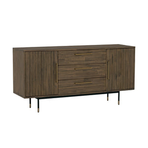 HAMILTON Sideboard Solid Acacia Wood 160cm - Toffee