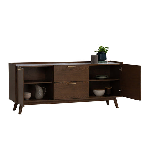 BREDA Sideboard 160cm - Walnut - innovatec.com.au