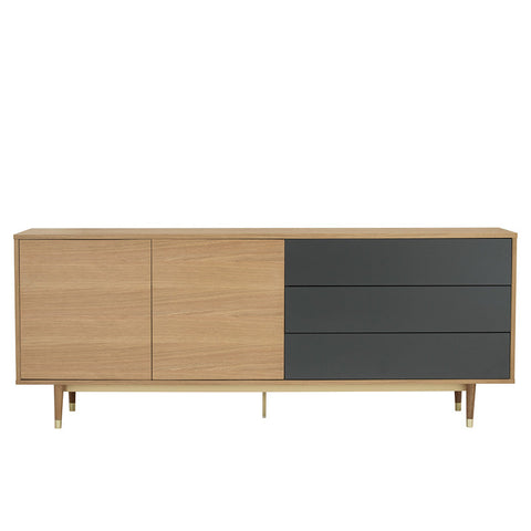 HOUSTON 200cm Sideboard - Natural & Grey - innovatec.com.au