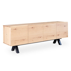 OLIVETO Sideboard  200cm - Brown & Black