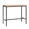 RIVOLI Bar Table 120cm - Oak & Black