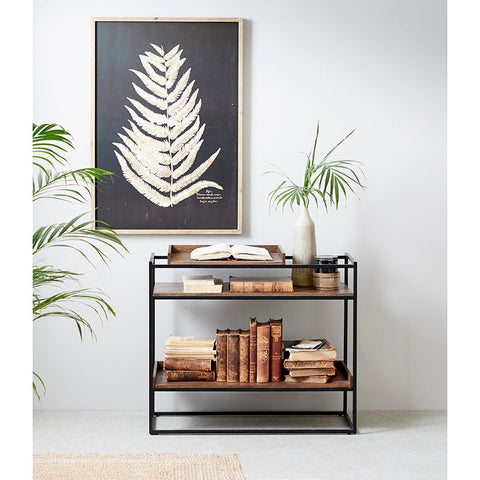 RIVOLI Display Unit Console 90cm - Natural Oak / Black - innovatec.com.au