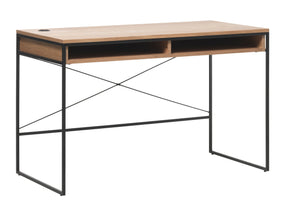 RIVOLI Study Desk 120cm -  Natural & Black
