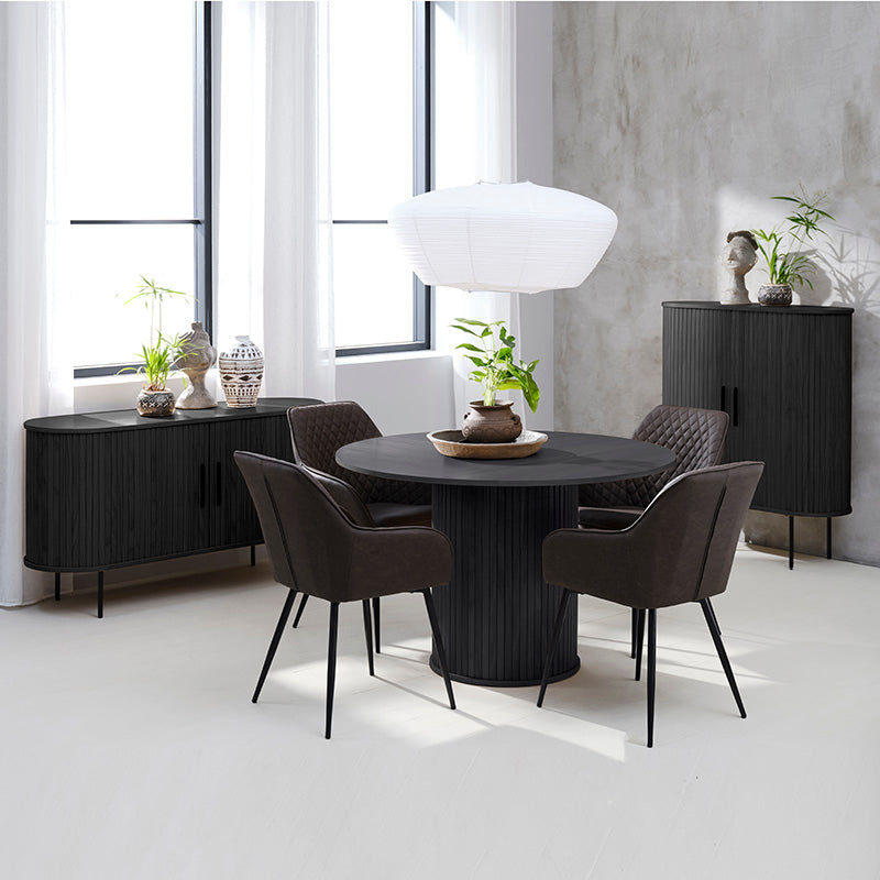 NOLA Round Dining Table 120cm - Oak – Modern Furniture