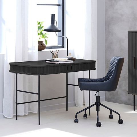 NOLA Study Desk 120cm - Black - innovatec.com.au