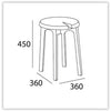 CHEVIS Stool  - Olive Yellow