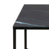KOLINA Glass Coffee Table 80cm - Black