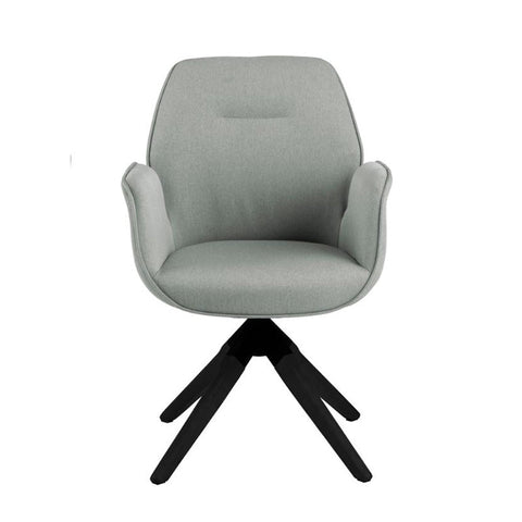 Arden Swivel Dining Chair - Grey & Black - innovatec.com.au