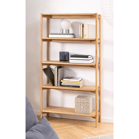 BRAIDWOOD Shelving Unit 86cm - Natural Oak - innovatec.com.au