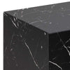 DICE Nest of 2 Square Coffee Tables - Black Marble Effect