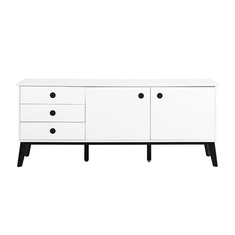 SABINE Sideboard 180cm - White/Black - innovatec.com.au