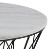 DARBY Coffee Table Marble 80cm - White