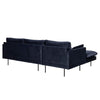 AKEMI 3 Seater Sofa with Left Chaise - Blue
