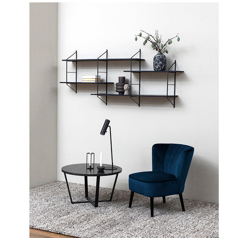 RYDEN Display Unit 191cm - Black & Paulownia Colour - innovatec.com.au